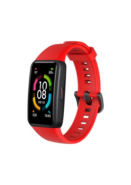 Huawei Band 6 Esnek Delikli Silikon Kordon KRD47