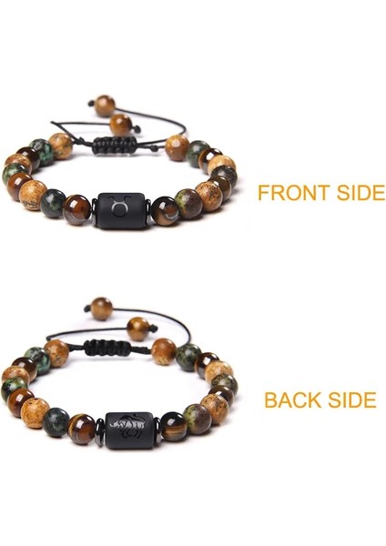 Ayarlanabilir Stil Boğa 4.20-5.20 12 Zodyak Işaretleri Takımyıldızı Bilezik Doğal Resim Turkuaz Kaplan Gözü Taş Dokuma Bilezik Takı Kadınlar Için Adam Çift Hediye (Yurt Dışından) fırsatları