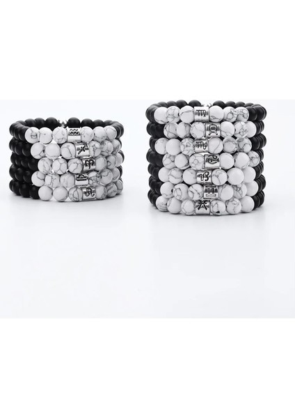 Boğa Burcu Doğal Taş Boncuklu Bilezikler On Iki Takımyıldızı Manyezit Boncuk Bilezik Kadın Erkek Dıy Aksesuarları Hediye (Yurt Dışından) modelleri