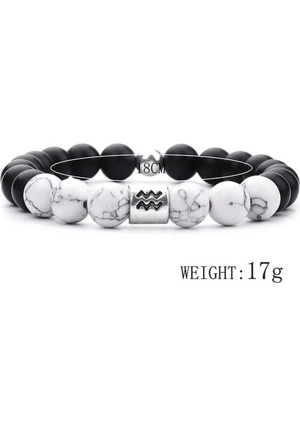 Boğa Burcu Doğal Taş Boncuklu Bilezikler On Iki Takımyıldızı Manyezit Boncuk Bilezik Kadın Erkek Dıy Aksesuarları Hediye (Yurt Dışından) fırsatları