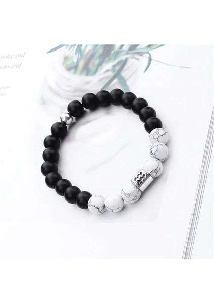 Boğa Burcu Doğal Taş Boncuklu Bilezikler On Iki Takımyıldızı Manyezit Boncuk Bilezik Kadın Erkek Dıy Aksesuarları Hediye (Yurt Dışından) indirimleri