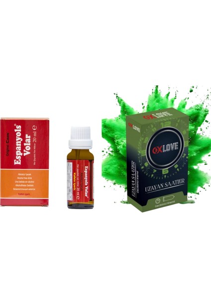 Espanyols Volar Kadınlara Özel Damla + Oxlove Uzayan Saatler Prezervatif 10 Adet