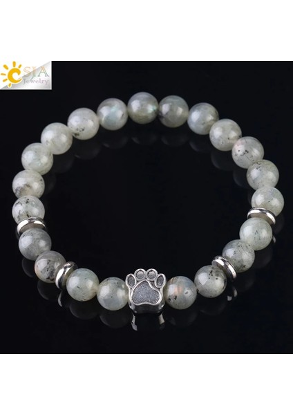 Kırmızı Oniks Csja Sıcak Satış Doğal Taş Ayı Pençe Bilezik Mala Boncuk Yoga Mor Kristal Lava Kuvars Elastik Halat Kadın Erkek Bilezikler F449 (Yurt Dışından) modelleri