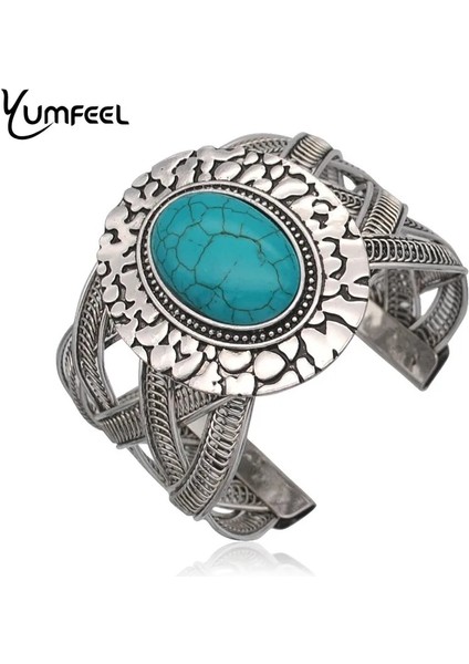 Kolye Bilezik Yum L Tibet Gümüş Sentetik Taş Bilezikler Bilezik Moda Vintage Takı Kadınlar Için Hediyeler (Yurt Dışından) fiyatları