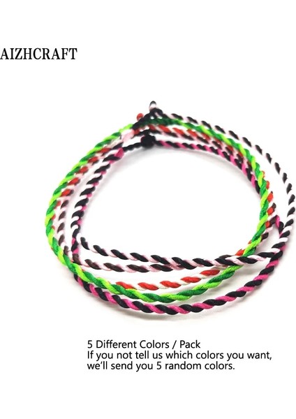 L21-23CM Stili Pas Kırmızısı Aızhcraft 17 Renk Çift Renkli Tibet Budist Aşk Şanslı Charm Bilezik ve Halhal Kadın Erkek Halat Takı Himalaya Hediye (Yurt Dışından)