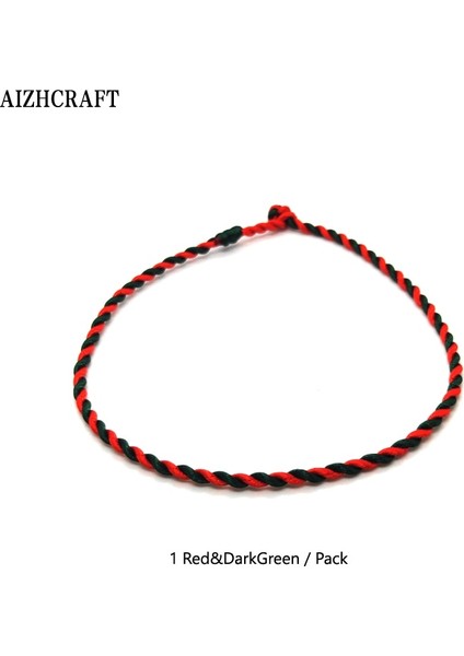 XXL25-27CM Stili Titanyum Kaplama Aızhcraft 17 Renk Çift Renkli Tibet Budist Aşk Şanslı Charm Bilezik ve Halhal Kadın Erkek Halat Takı Himalaya Hediye (Yurt Dışından)