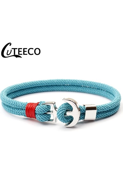 21CM Tarzı AJ3171-6 Cuteeco El Yapımı Çapa Bilezikler Kadınlar Için Charm Kız Dokuma Halat Bilezik Sıcak Satış Çift Plaj Takı (Yurt Dışından) fırsatları