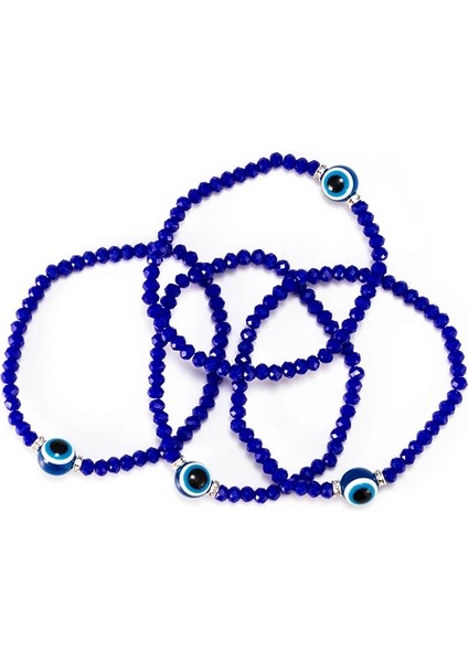 Nazar Kristal Mavi Yuvarlak Boncuk Charm Bilezik El Yapımı Kadın Erkek Bilezik Moda Ayarlanabilir Takı Hediye EY5332 (Yurt Dışından) modelleri
