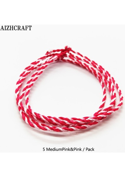 S17-19CM Stili Gül Altın Rengi Aızhcraft 17 Renk Çift Renkli Tibet Budist Aşk Şanslı Charm Bilezik ve Halhal Kadın Erkek Halat Takı Himalaya Hediye (Yurt Dışından)