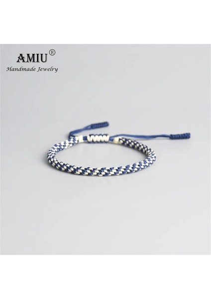 No.6 Boyutu Amıu Tibet Budist Şanslı Charm Tibet Bilezik ve Bilezikler Erkekler Için El Yapımı Düğüm Naylon Iplik Kırmızı Halat Bilezik (Yurt Dışından)