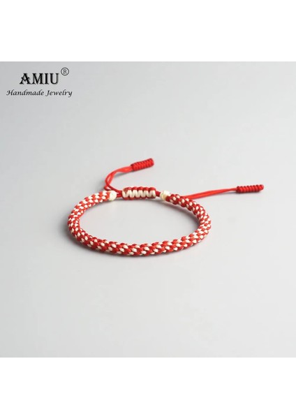 No.6 Boyutu Amıu Tibet Budist Şanslı Charm Tibet Bilezik ve Bilezikler Erkekler Için El Yapımı Düğüm Naylon Iplik Kırmızı Halat Bilezik (Yurt Dışından) modelleri
