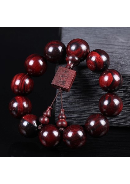 Siyah Yeşil Büyük Yaprak Kırmızı Sandal Ağacı Seiko Butik Küçük Delik Buda Boncukları Wenwan Bilezik Eski Malzemeler (Yurt Dışından)