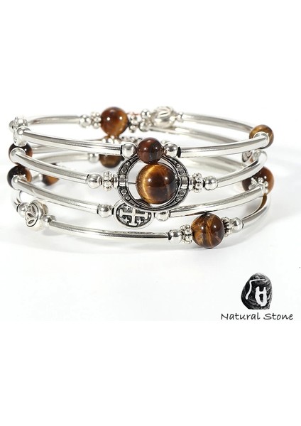 Pupa Imparator Taşı Kadın Erkek Boho Doğal Taş Kaplan Gözü Kırmızı Yeşil Taş Bileklik Laryers Kristal Tanglin Bakır Boru Bilezik Bileklik Takı (Yurt Dışından) indirimleri