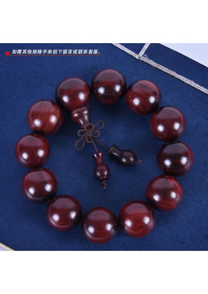 Kahverengimsi Sarı Büyük Yaprak Kırmızı Sandal Ağacı Seiko Butik Küçük Delik Buda Boncukları Wenwan Bilezik Eski Malzemeler (Yurt Dışından)