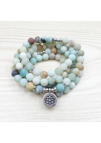Lotus 8mm Buzlu Mat Ite Bilezik Rayer Boncuk Lotus Om Bilek Mate Mala Boncuk Bilezik (Yurt Dışından) fiyatları