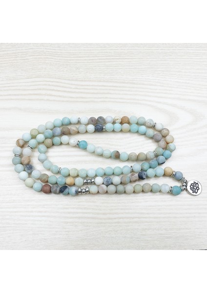 Lotus 8mm Buzlu Mat Ite Bilezik Rayer Boncuk Lotus Om Bilek Mate Mala Boncuk Bilezik (Yurt Dışından) indirimleri