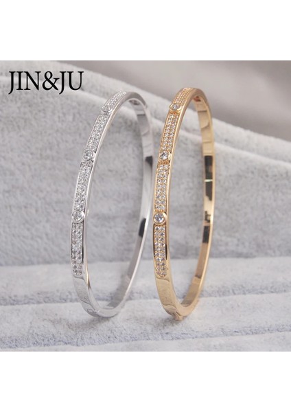 1 Adet Gül Altın 3 Jınju Altın Renk Charm Bilezikler Kadınlar Doğum Günü Hediyesi Için Bakır Kübik Zirkonya Manşet Braclet Femme Dubai Moda Takı (Yurt Dışından) fiyatları