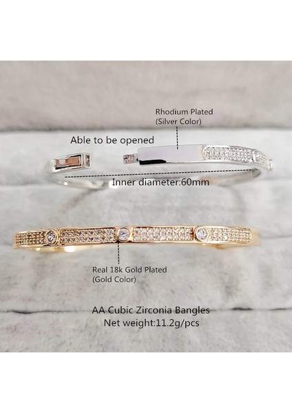 1 Adet Gül Altın 3 Jınju Altın Renk Charm Bilezikler Kadınlar Doğum Günü Hediyesi Için Bakır Kübik Zirkonya Manşet Braclet Femme Dubai Moda Takı (Yurt Dışından) modelleri