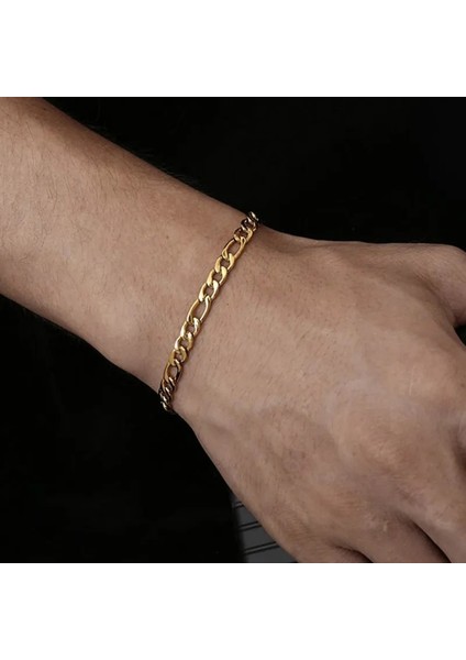 No.1 Boyutu Klasik Figaro Zincir Erkekler Bilezik Trendy Mizaç Genişlik mm Paslanmaz Çelik Zincir Bilezik Erkekler Takı Hediye Için (Yurt Dışından) modelleri