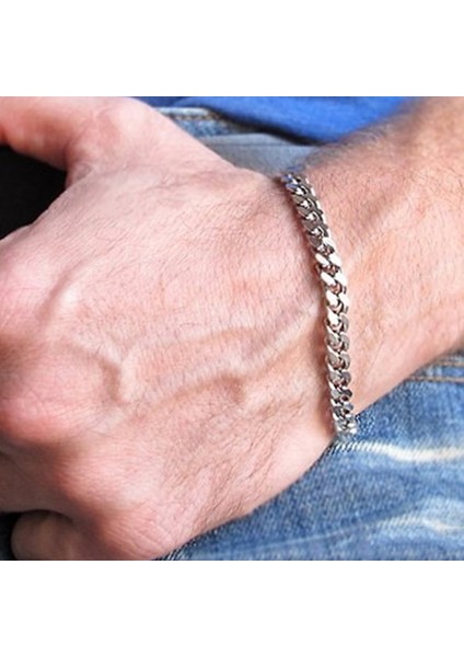 23CM Tarzı 7mm Altın Yobest Temel mm Geniş Boş Küba Link Zinciri Bilezikler Erkekler Kadınlar Için Takı Anti Paslanmaz Çelik Bileklik Hediye (Yurt Dışından) modelleri
