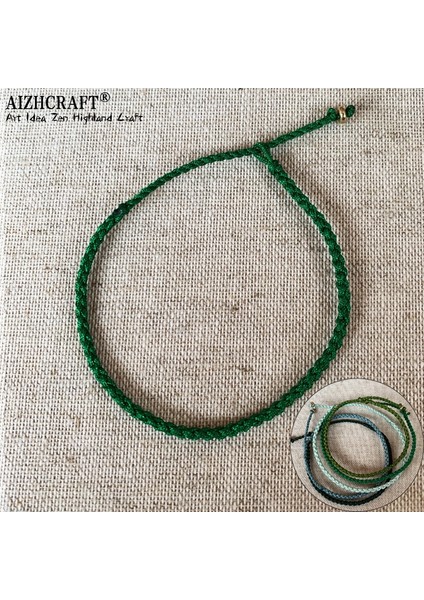 S15-20CM Tarzı Yeşil Aızhcraft Olor Tibet El Yapımı Bakır Boncuk Halat Bilezik Kadın Erkek Aşk Şanslı Charm Düğün Takı Himalaya Hediye Boho (Yurt Dışından)