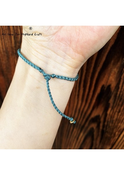 S15-20CM Tarzı Yeşil Aızhcraft Olor Tibet El Yapımı Bakır Boncuk Halat Bilezik Kadın Erkek Aşk Şanslı Charm Düğün Takı Himalaya Hediye Boho (Yurt Dışından) indirimleri