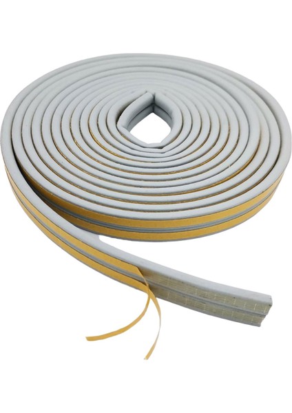 Yapışkanlı 10X2=20 Metre (Gri) Kapı Pencere Bandı Fitili Soğuk İzolasyon Kauçuk Bantları