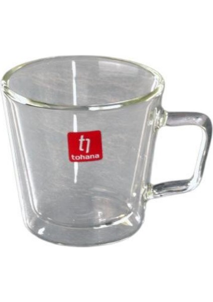 Cidarlı 150 ml 6 Adet Cam Kupa