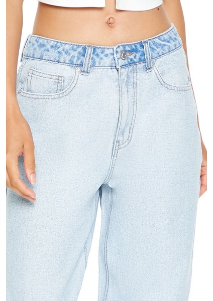 High-Rise Straight Jean Pantolon