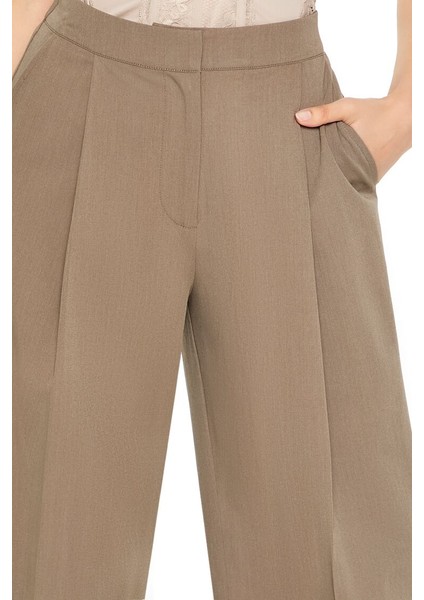 Wide-Leg Kumaş Pantolon
