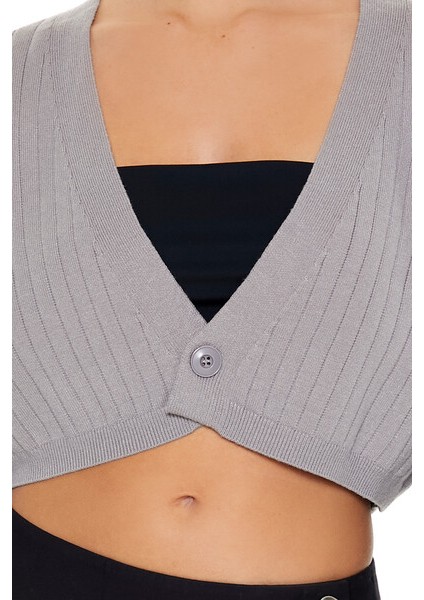 Fitilli Crop Hırka
