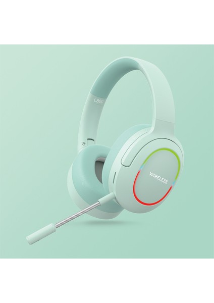 L800 Kablosuz Kulaklık Müzik Oyun Kulaklığı LED Işıklı/mikrofonlu Katlanır Bluetooth Kulaklık-Yeşil (Yurt Dışından) indirimleri