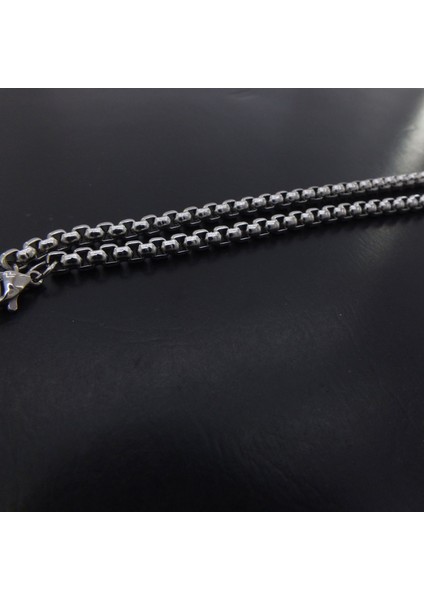 316L Çelik Unisex Geçişli Zincir 3.5 mm 60 cm ZN-200