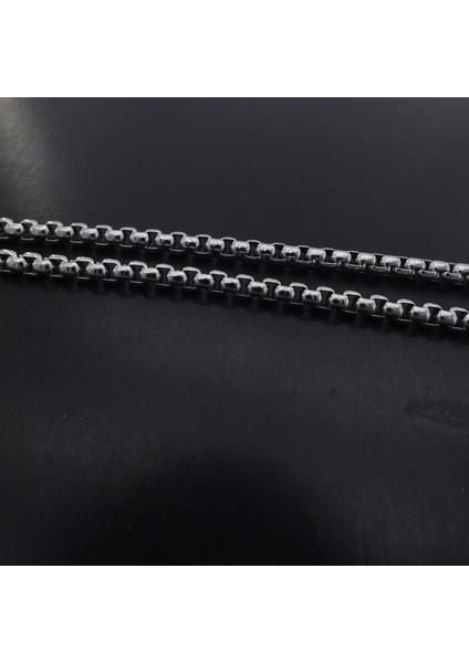 316L Çelik Unisex Geçişli Zincir 3.5 mm 60 cm ZN-200