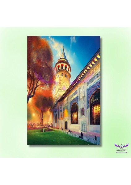 Tekli Dikey Kanvas Istanbul Topkapı Sarayı Tasarımı