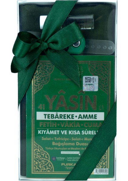 Home Esanslı Zikirmatikli Başörtülü ve Yasini Şerifli Tam Set Çeyizlik Mevlütlük