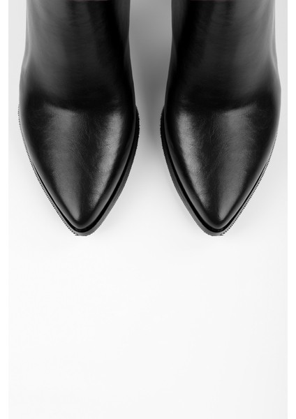 Kadın Brave Siyah Cilt Topuklu Çizme fırsatları