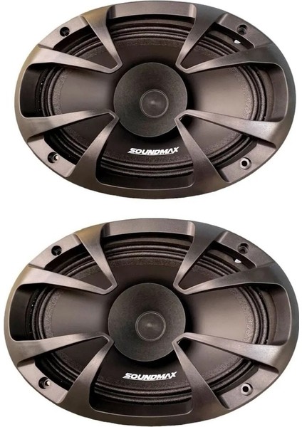 Oto Hoparlör 250W Oval Midrange 2 Adet SX-M69XH 6x9 Oval 250W Maksimum 100W Rms