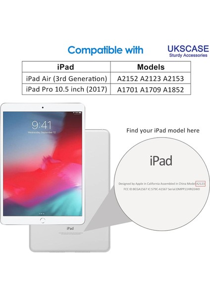 iPad Pro 10.5'' ve iPad Air 3 10.5'' 2019 Modelleri Uyumlu Ekran Koruyucu Nano Cam