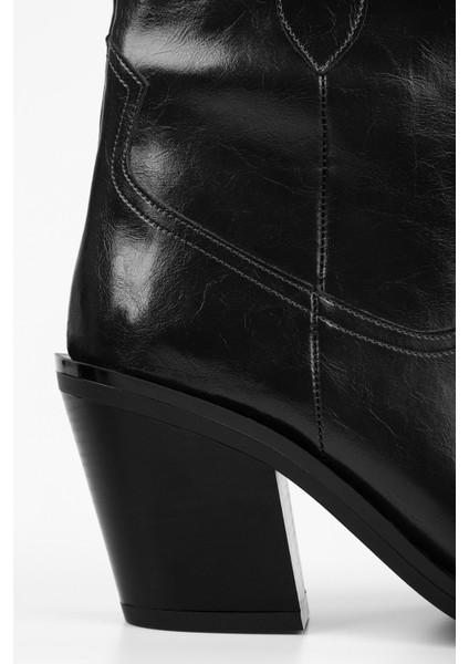 Kadın Bronc Siyah Cilt Kovboy Bot indirimleri