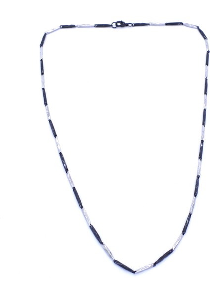 316L Çelik Çift Renkli 55 CM Erkek Zincir ZN-228