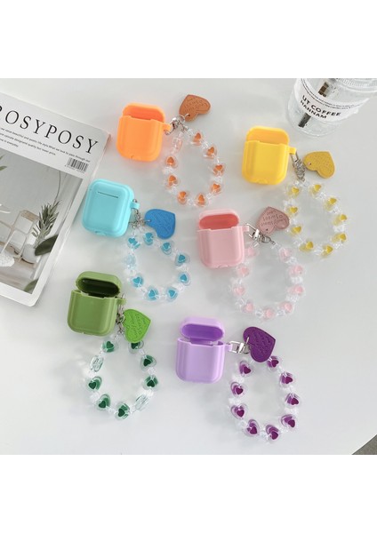 Şeker Rengi Apple Airpods Bluetooth Kulaklık Koruyucu Kapak (Yurt Dışından) fiyatları