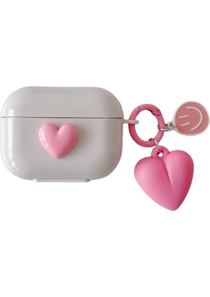 Gülen Pembe Aşk Airpods Kulaklık Kılıfı (Airpods Pro) (Yurt Dışından)