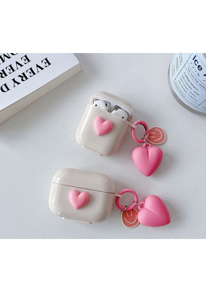 Gülen Pembe Aşk Airpods Kulaklık Kılıfı (Airpods Pro) (Yurt Dışından) fiyatları