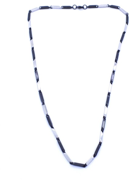 316L Çelik Çift Renkli 55 CM Erkek Zincir ZN-229 fırsatları