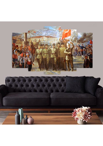 Izmirin Kurtuluşu 5 Parçalı Tablo