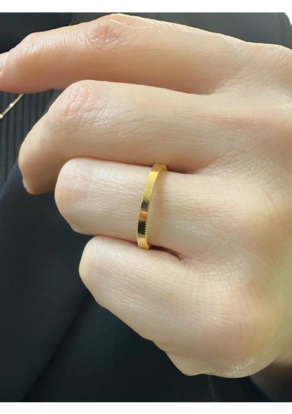 22 Ayar Altın Oluksuz Düz Ajda Yüzük Alyans Çok Şık fiyatları