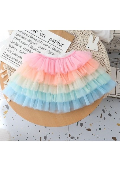 Gökkuşağı Rengarenk Tutu Etek