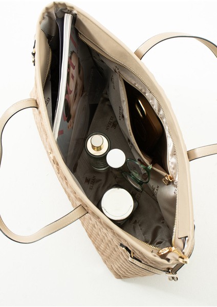 Geniş Iç Hacimli Baklava Desen Siyah Shopping Kadın Omuz Çantası modelleri