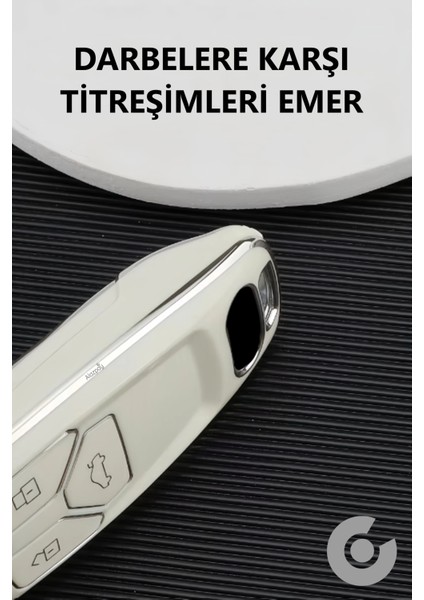 Audi A6 A5 A4 Q7 Q5 S4 S5 S7 B9 A4L 4m 8W Tt Tts Rs 8s Tpu Anahtar Kılıfı (1 Adet)